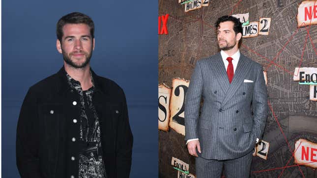Left: Liam Hemsworth (Photo: VALERIE MACON/AFP via Getty Images), Right: Henry Cavill (Photo: Craig Barritt/Getty Images for Netflix)