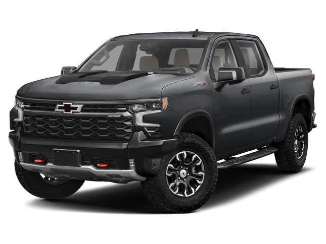 Chevrolet Silverado 1500 / 4WD Crew Cab 147" ZR2 2023. Front 3⁄4, Facing to the Left