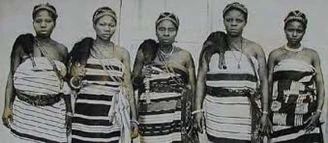 Leaders of the Aba women’s protest against a tyrannical warrant chief in Nigeria in 1929.