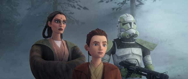 Un joven Caleb/Kanan justo antes de la Orden 66, uno de los momentos más emocionantes del episodio, y también polémico entre los fans.