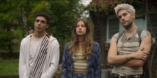 Jay Lycurgo, Nadia Parkes, and Emilien Vekemans in The Bastard Son and the Devil Himself.