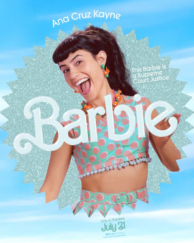 Barbie: Ana Cruz Kayne character poster