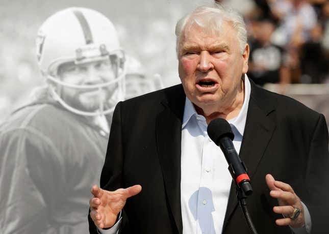 John Madden had a 30-year career in broadcasting.