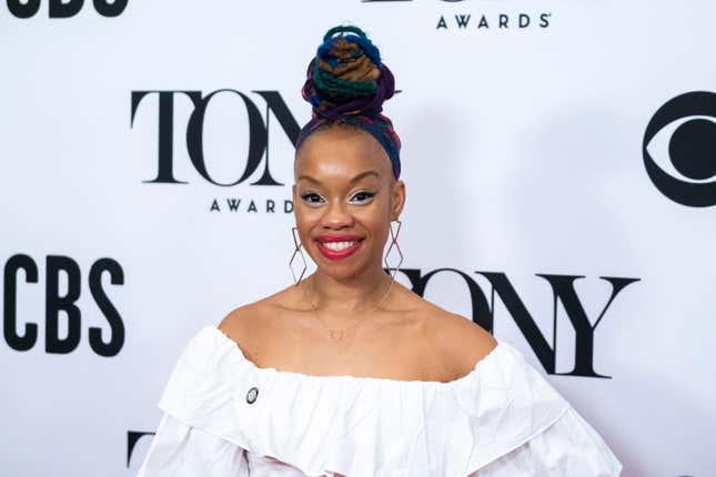 Camille A. Brown participates in the 73rd annual Tony Awards “Meet the Nominees” press day at the Sofitel New York.
