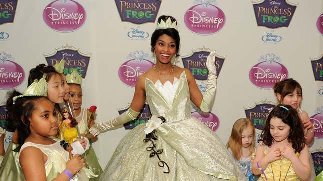 Princess Tiana arrives at the event to mark Princess Tiana’a official induction into the Disney Princess Royal Court at The New York Palace Hotel on March 14, 2010 in New York City. 