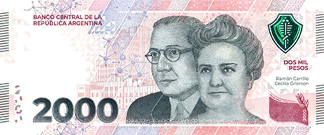 Argentina Introduced The 2 000 Peso Note Into Circulation   3241934cb37fc961415a70c7a1a38ea7 