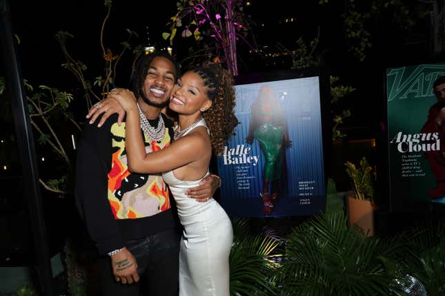 DDG , left and Halle Bailey attend Variety Power of Young Hollywood Event Presented by Facebook Gaming on August 11, 2022 in Hollywood, California.