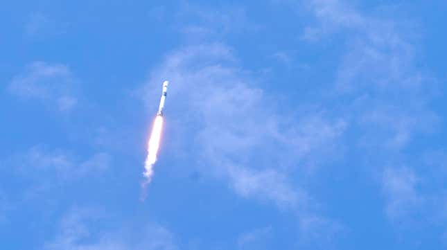 A SpaceX Falcon 9 rocket lifts off with a payload of the 29th batch of approximately 60 satellites for SpaceX's Starlink broadband network from Space Launch Complex 40 at the Cape Canaveral Space Force Station in Cape Canaveral, Fla., Wednesday, May 26, 2021. 