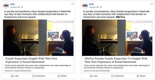 News posts screenshot