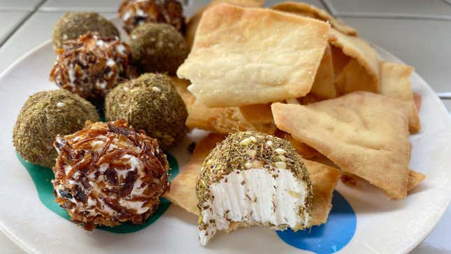 Image for article titled Mini Labneh Balls Are the New Cheeseballs