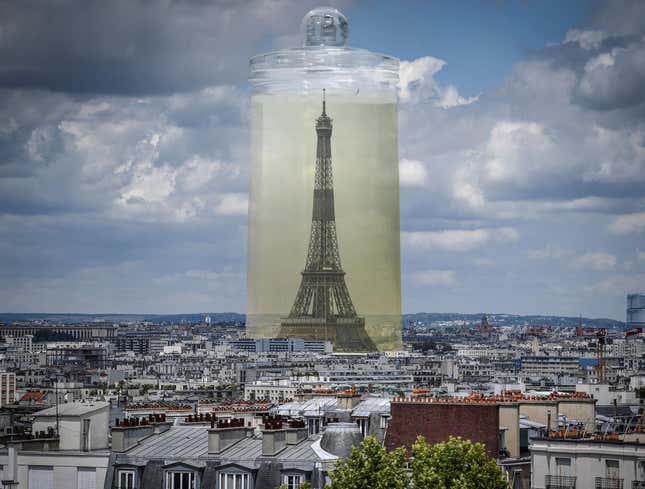 Image for article titled Historic Preservationists Place Eiffel Tower In Jar Of Formaldehyde