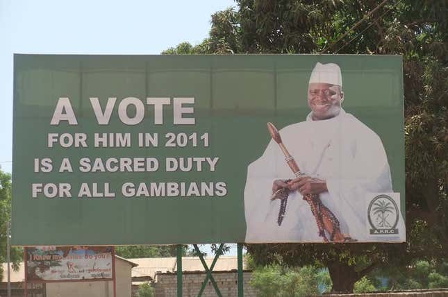 The sacred duty for Jammeh.