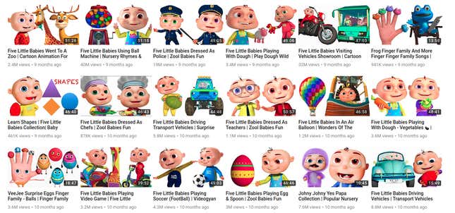 Image for article titled YouTube’s algorithms are terrorizing a generation of children