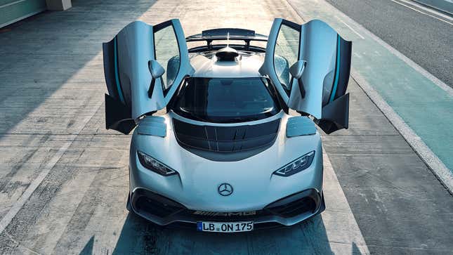 Image for article titled The Mercedes-AMG One Sounds Like the Most Complicated Road Car That Has Ever Existed