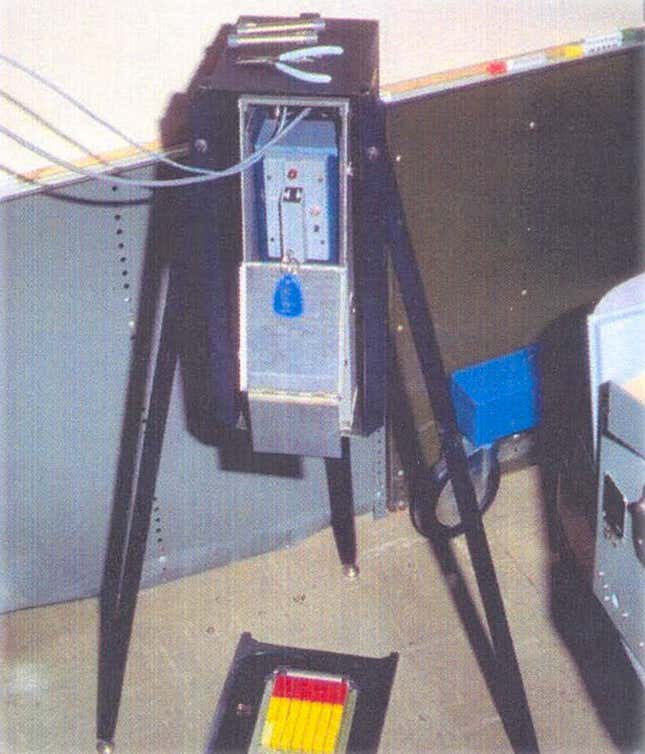 The x-ray device used to scan equipment