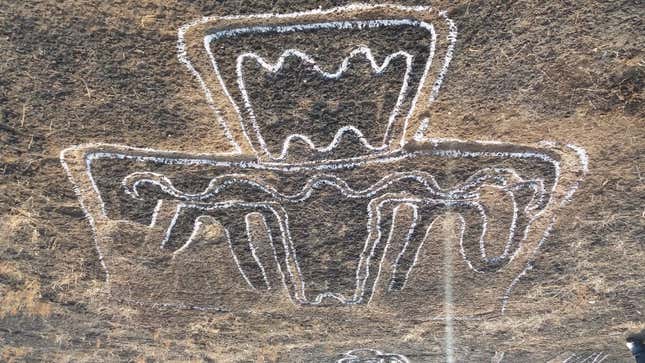 Besides animals and human figures, some of the engravings feature abstract shapes that experts are trying to decode.