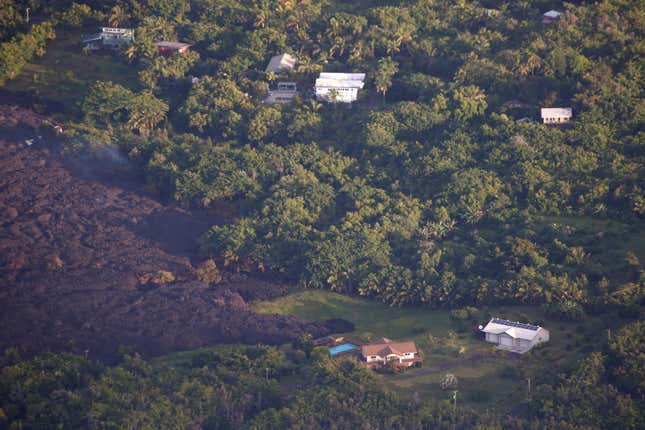 New aerial photos of Mount Kilauea's eruption show lava destroying ...