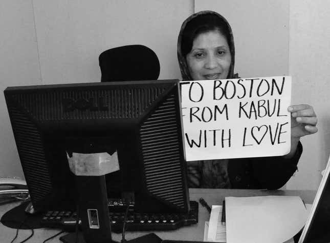 Image for article titled Photos: To Boston. From Kabul. With Love.