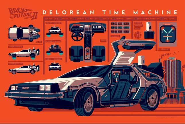 Geleceğe Dönüş Bölüm II DeLorean'ın Güzelliğinin Keyfini Çıkarın başlıklı makale için resim