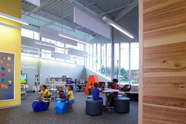 Ready for Kindergarten area of library