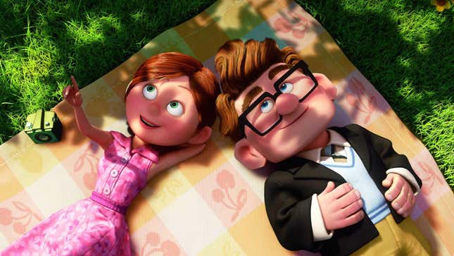 Carl and ellie at the beginning of up.