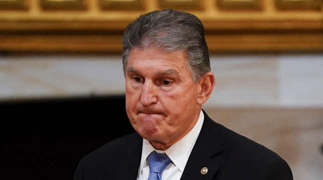 Image for article titled Joe Manchin Tanks Solar and EV Stocks With His Build Back Better Bombshell