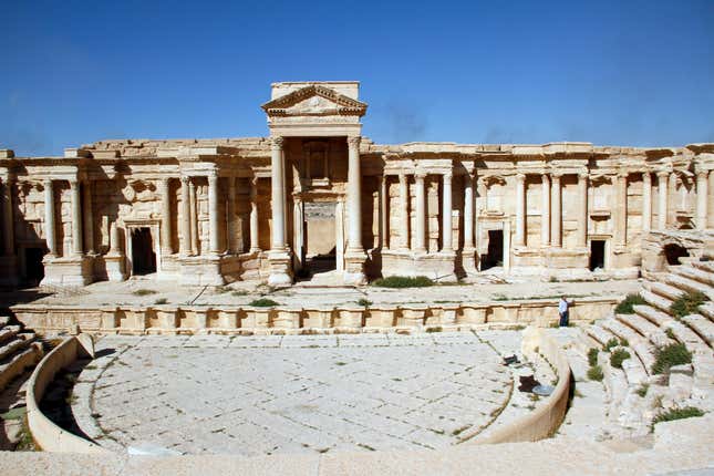 The Roman Theater in the ancient city, April 2016.