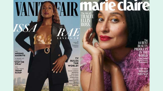 Issa Rae for Vanity Fair, Tracee Ellis Ross for Marie Claire