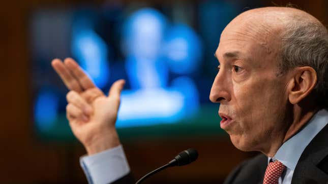 Gary Gensler, chair of SEC,  testifies during a Senate Banking, Housing and Urban Affairs Committee  hearing in Washington,  D.C., on Thursday, September 15, 2022. 