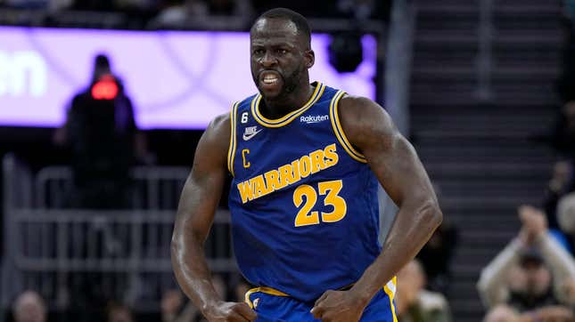 Draymond Green of the Golden State Warriors, a team that makes lots of money