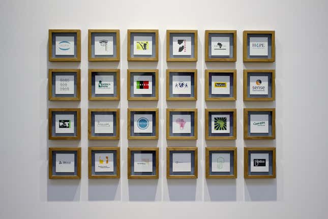 Sam Hopkins, Logos of Non Profit Organisations working in Kenya (some of which are imaginary), 2010-ongoing.