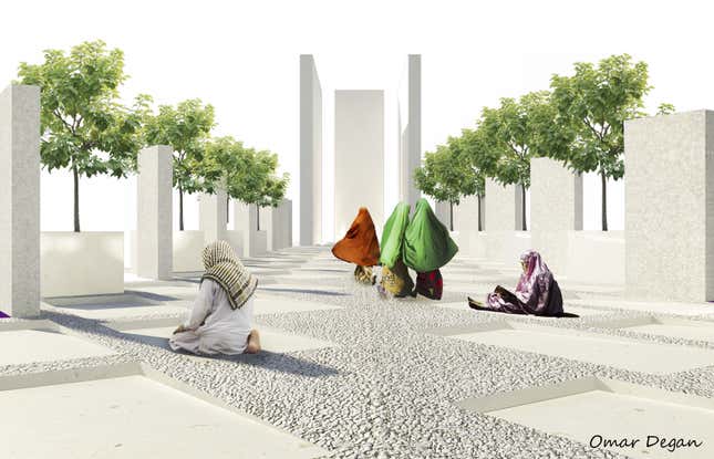 The architect Omar Degan hopes the space will spark conversations about issues affecting Somalia and Somalis.