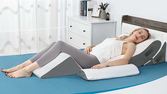 4-Piece Orthopedic Bed Wedge Pillow Set | $100 | Amazon