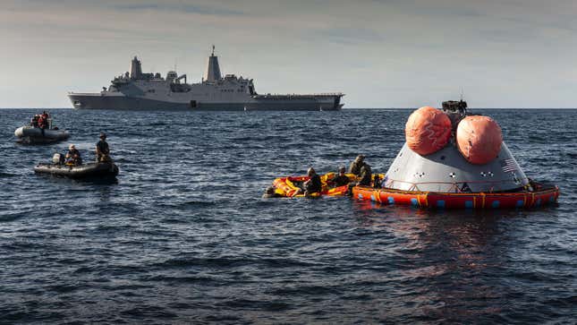 Orion recovery rehearsal on November 1, 2018.