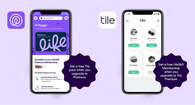 Tile tracker
