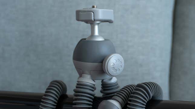 The larger PodZilla features an adjustable tightening knob to prevent the ball and socket joint from coming loose with a heavier camera attached.