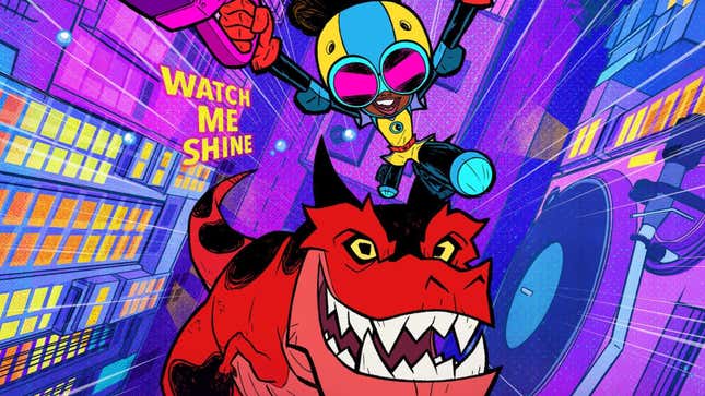 Key art for Marvel's Moon Girl & Devil Dinosaur. 