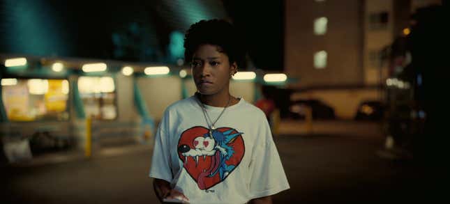 Emerald wearing an enviable Jesus Lizard t-shirt.