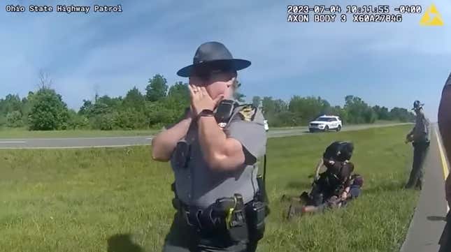 Image for article titled Video: Ohio Cop Orders a K-9 To Attack Black Man With His Hands Up