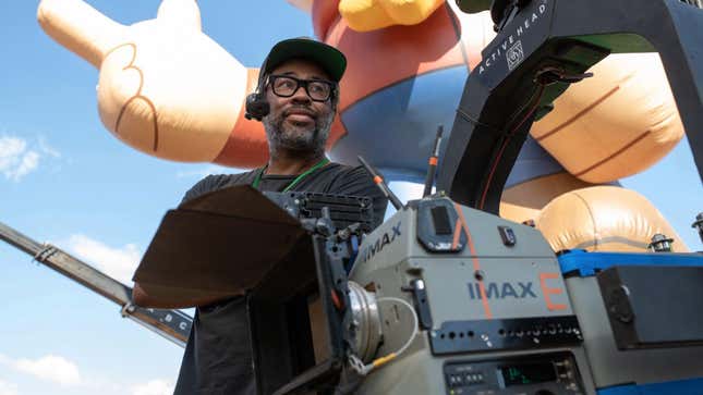 Peele with an imax camera.