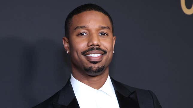 Michael B. Jordan poses with the Outstanding Actor in a Motion Picture award at the 51st NAACP Image Awards on February 22, 2020 in Pasadena, California.