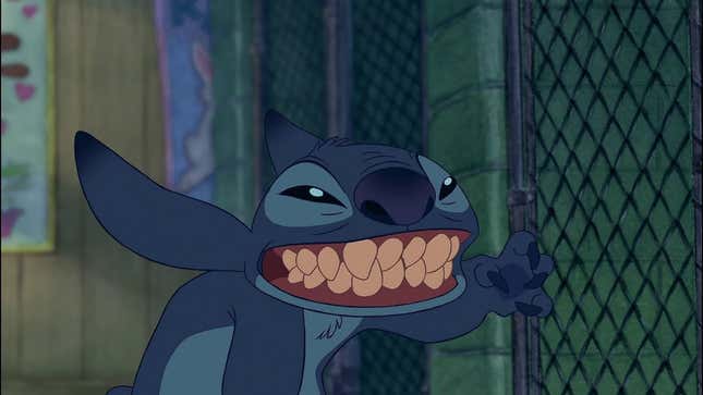 Stitch in Disney's 2002 film, Lilo & Stitch. 