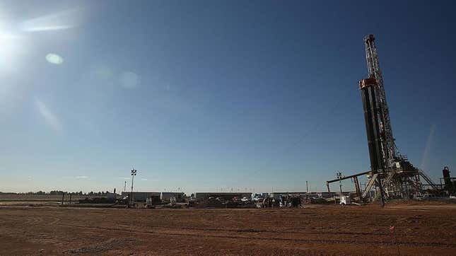 A fracking site  in the oil town of Midland, Texas. 