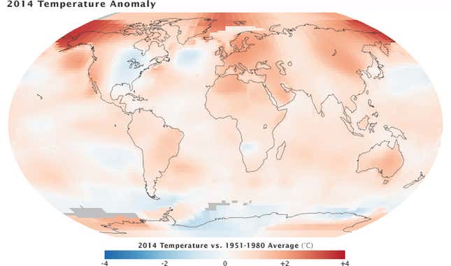 Warming is happening faster in the Arctic.