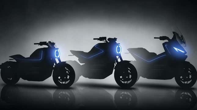 I really hope one of these is a new fully-electric Honda Hornet that handles as good as the iconic Honda 599,