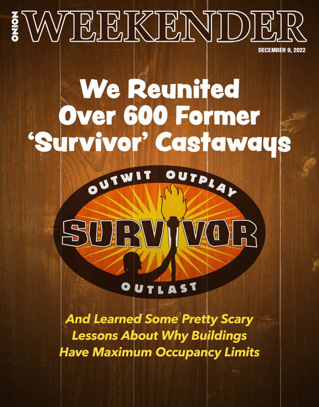 Image for article titled We Reunited Over 600 Former ‘Survivor’ Castaways And Learned Some Pretty Scary Lessons About Why Buildings Have Maximum Occupancy Limits