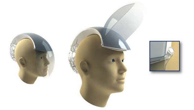The design for the “air helmet.”