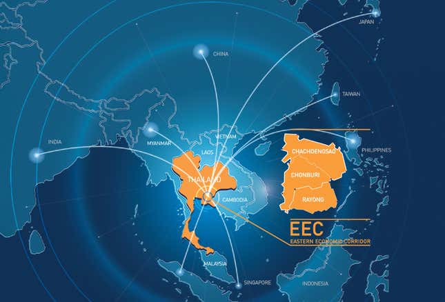 Image for article titled Thailand is creating an expansive logistics network to connect all of Asia