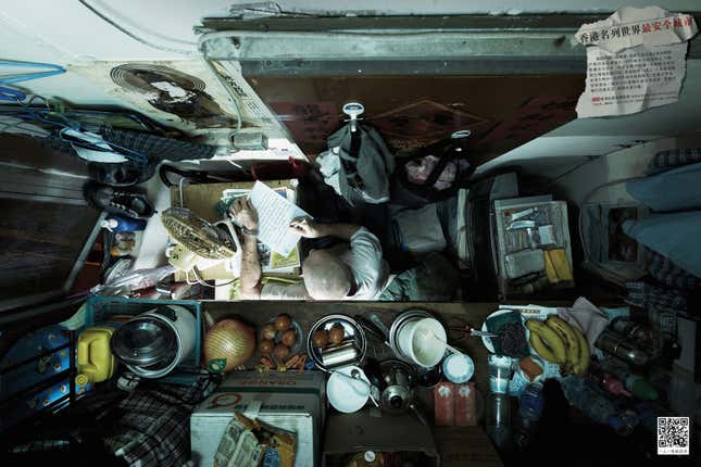 Image for article titled These apartments are so small they can only be photographed from the ceiling