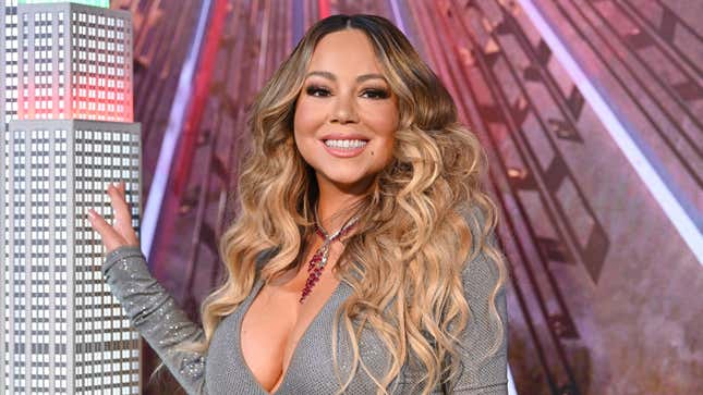  Mariah Carey lights the Empire State Building in celebration of the 25th anniversary of “All I Want For Christmas Is You” on December 17, 2019 in New York City.
